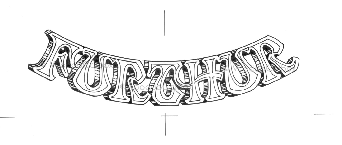 Furthur #2 Typeset • Ink Drawing